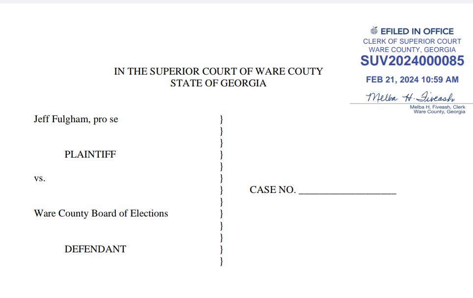 Fulgham v Ware County — Dominion scan time evidence image 1